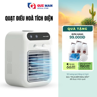 Quạt Mini Điều Hoà Hơi Nước Tích Điện METIS 500ml 2 Tốc Độ Gió Chế Độ Phun Sương Làm Mát