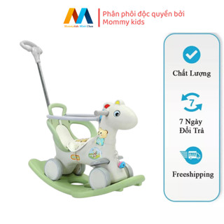 NGỰA BẬP BÊNH CAO CẤP KIÊM XE CHÒI CHÂN CHO BÉ TỪ 8 THÁNG TRỞ LÊN CÓ GẤU PHÁT NHẠC VÀ ĐAI AN TOÀN