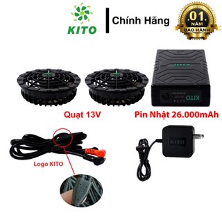 [ PIN CHUẨN 26.000mah + QUẠT 13V ] Bộ phụ kiện của áo điều hòa chính hãng Nhật Bản ( Bảo hành 1 năm ) - Không có áo
