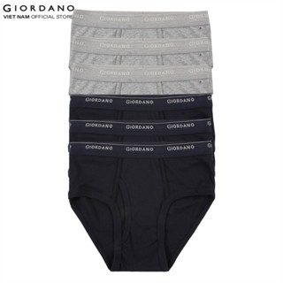 GIORDANO Set 6 Quần Lót Nam Dạng Tam Giác Men's Briefs 01177114