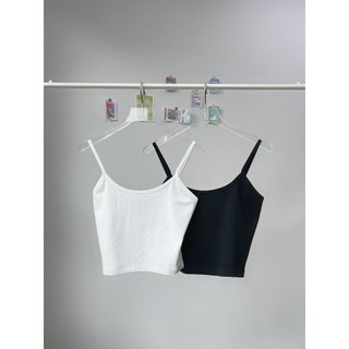  Mẫu mới mùa hè Áo hai dây croptop nữ form ôm chất thun co giãn thoải mái Rennie Camisole - Sibling House