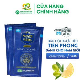 Dầu gội dược liệu Nguyên Vương sảng khoái dây 10 gói x 5.5ml