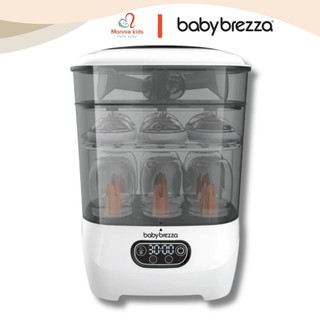 Máy tiệt trùng hơi nước sấy khô Baby Brezza Mỹ, máy tiệt trùng bình sữa cho bé - Monnie Kids