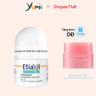 Lăn Ngăn Khử Mùi, Giảm Mồ Hôi Etiaxil Dành Cho Da Nhạy Cảm 15ml