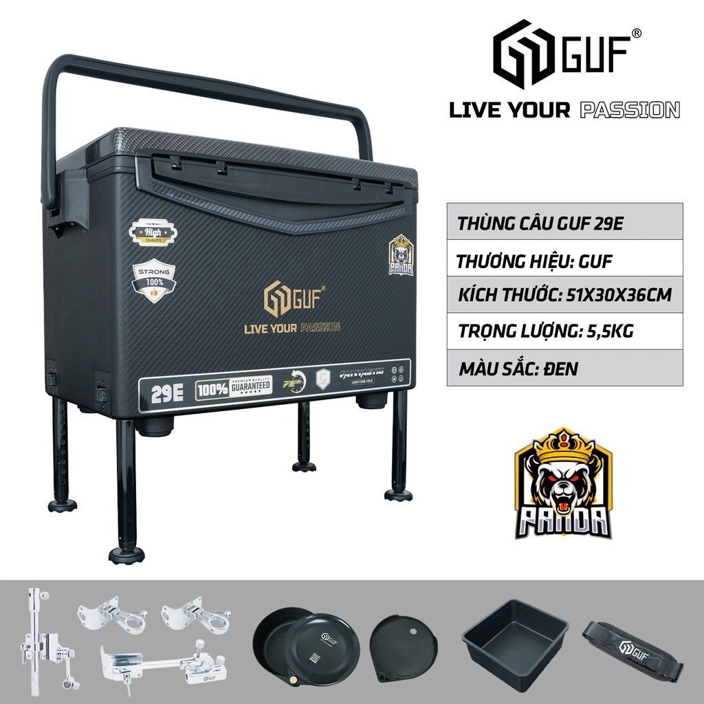 Thùng Câu GUF 29E Full Phụ Kiện