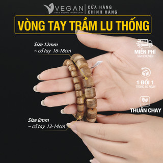 Vòng tay lu thống Trầm hương VEGAN thuần chay