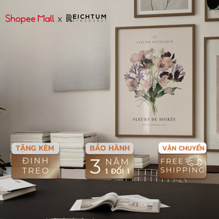 Tranh treo tường canvas cao cấp SET1 của REICHTUM - Phòng khách/ Nhà ngủ/ Decor/ Chất vải canvas