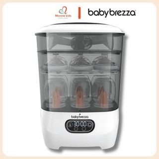 Máy tiệt trùng hơi nước sấy khô Baby Brezza Mỹ, máy tiệt trùng bình sữa cho bé - Monnie Kids