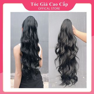 Tóc giả nữ ngoặm xoăn dài 60cm , mẫu mới xoăn lọn nhiều, PT106