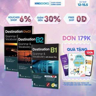 Sách Trọn Bộ Giáo Trình Destination Grammar & Vocabulary B1, B2, C1&C2 Có Đáp Án Đi Kèm Luyện Thi FCE