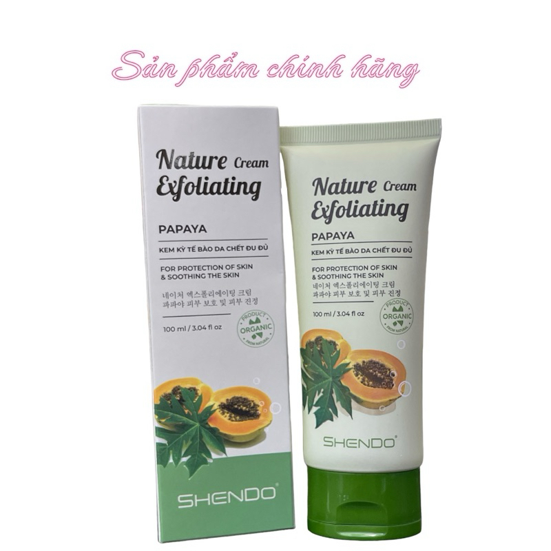 Kem Kỳ Tế bào Chết SHENDO Đu Đủ 100ml
