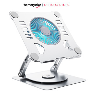 Giá Đỡ Máy Tính Laptop Tamayoko Hợp Kim Nhôm Cao Cấp Xoay 360 Độ Có Quạt Tản Nhiệt Model FS088 V5.1