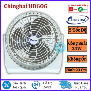 Quạt bàn,quạt mini Chinghai HD606, quạt điện cơ 3 tốc độ, công suất 24W, siêu mạnh, tiện lợi, bảo hành 12 tháng