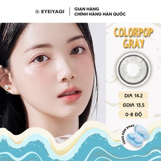 Kính áp tròng EYEIYAGI màu xám tro Colorpop Gray lens cận 3 tháng độ cận 0-8 DIA 14.2mm | Chính hãng Hàn Quốc