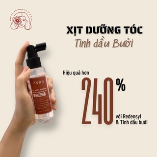 Xịt dưỡng tóc tinh dầu bưởi asba, giảm rụng, mọc tóc, dưỡng tóc, thảo dược thiên nhiên