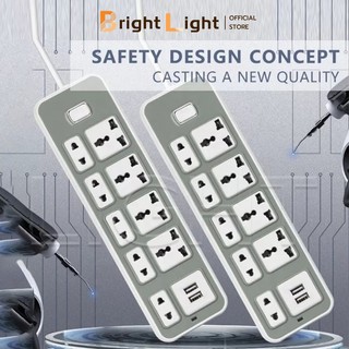 Ổ cắm điện đa năng thông minh - ổ cắm điện thông minh 2 cổng sạc usb, 5 phích cắm, 9 ổ cắm đa năng