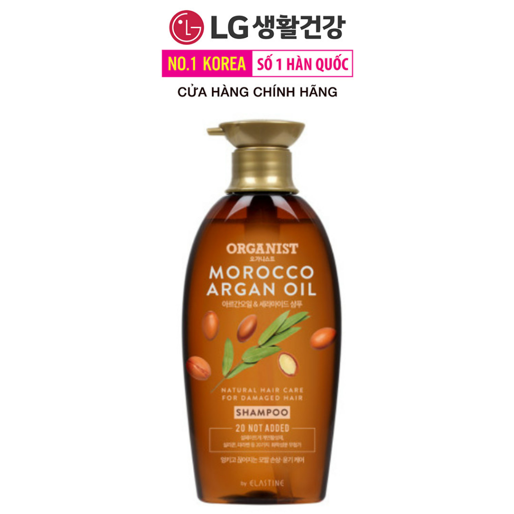 Dầu gội dưỡng tóc Organist dành cho tóc hư tổn Tinh dầu Morocco Argan 500ml