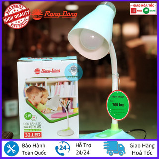 Đèn học để bàn chống cận led 32 rạng đông, chính hãng, cao cấp, tặng bóng đèn kèm theo-bảo hành 12 tháng