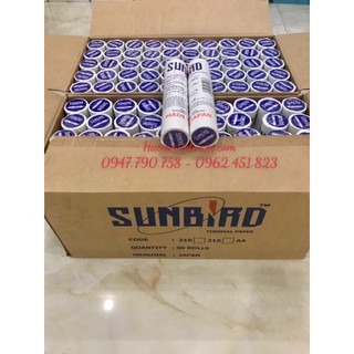 Giấy fax sunbird xanh - giấy fax nhiệt - faxsunbirdx