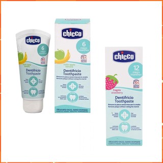 Kem đánh răng Chicco hương hoa quả NUỐT ĐƯỢC từ 6 tháng tuổi
