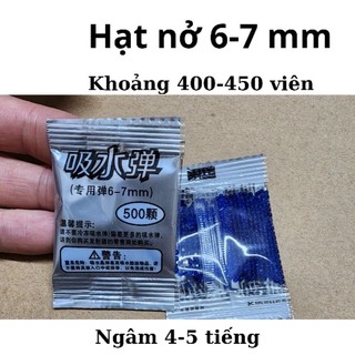 400 hạt nở vỏ bạc 6 -7 mm phụ kiện đa năng