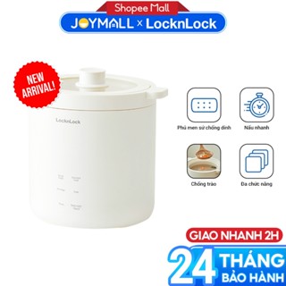 Nồi cơm điện mini LocknLock Bianco EJR314IVY 0.6L, Hàng chính hãng, Đa chức năng, Phủ sứ - JoyMall