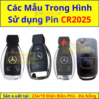 Pin chìa khóa ô tô Mercedes-Benz chính hãng Mercedes sản xuất Indonesia 3V CR2025 CR2032