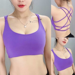 OUTLET - Áo Bra Áo Lót Thể Thao Nữ Đan Chéo Dây Tập Gym Yoga Aerobic Co Giãn 4 Chiều-Nhiều màu
