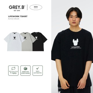 Áo Thun Tay Lỡ Lifework Tshirt GREYB In Logo Nhiều Màu Phong Cách Hàn Quốc