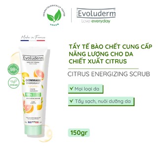 Gel tẩy tế bào chết tinh chất chanh vàng bưởi hồng cung cấp năng lượng cho da Evoluderm Citrus Energizing Scrub 150ml