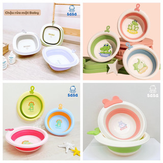 Chậu rửa mặt gập gọn đa năng tiện lợi