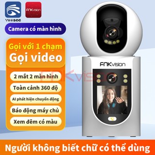 Camera video call Yoosee Fnkvision 2 mắt 8MP, giám sát 360 độ xem đêm có màu, bảo hành 12 tháng