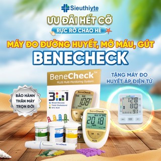 Máy đo đường huyết, mỡ máu, gút BeneCheck