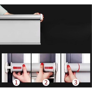 Rèm cuốn không khoan in tranh 3d mẫu sơn thuỷ cản sáng 100%