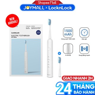 Bàn chải điện LocknLock ENR331WHT Electric Toothbrush, Hàng chính hãng, 4 chế độ, hẹn giờ - JoyMall