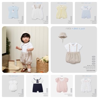 Bộ body cộc Nous petit à petit / Premium