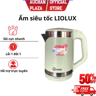 Ấm nhựa hai lớp 1.8L LIO-111 2 Lớp, bình đun nước bằng điện 1,8L tiện dụng, tiết kiệm cho gia đình