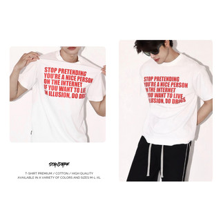 Áo Thun Local Brand STANDARK STOP PRE, Áo Phông Unisex 100% Cotton 2 chiều Basic Tee