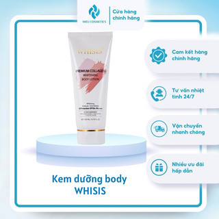 [WHISIS] Kem dưỡng thể trắng da chống nắng Whisis Premium Collagen Whitening 200ml