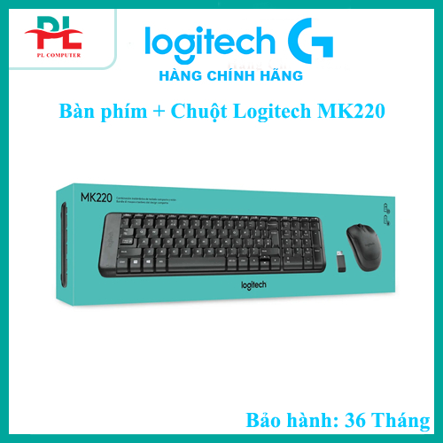 Bàn phím + Chuột Logitech MK220 - Hàng Chính Hãng