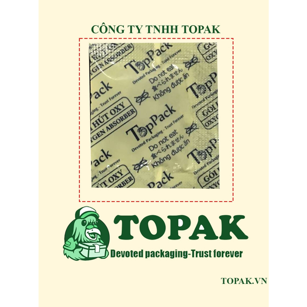GÓI HÚT OXY TOPPACK Hút Chậm 100cc 200 gói (TOPAK)