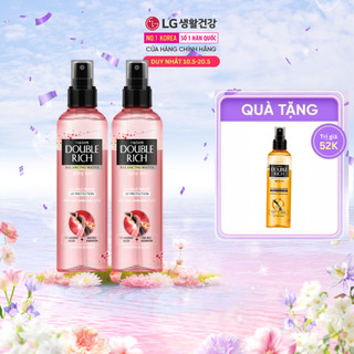  Combo 2 Nước Dưỡng Tóc Double Rich- Hồng 120mlx2 tặng nước dưỡng Vàng 120ml