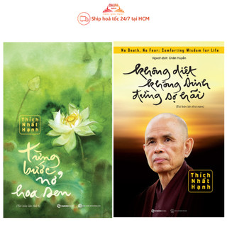 Sách sài gòn - combo 2 cuốn không diệt không sinh đừng sợ hãi + từng bước nở hoa sen