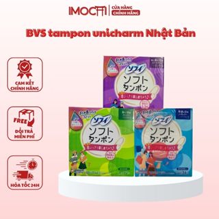 Băng vệ sinh Tampon Unicharm Nhật Bản Siêu Thấm Hút Khô Thoáng Dịu Nhẹ Siêu Sạch