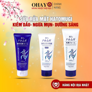 <CHÍNH HÃNG>Sữa Rửa Mặt Hatomugi Ý Dĩ trắng Hàng Nhật Nội Địa-Ohayoshop