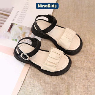 Dép Sandal đi học bé gái từ lớp 1 - 9, đế cao su bền bỉ, quai dây công chúa mùa hè, DBG11 NinoKids