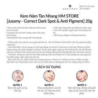 FACE NÁM TÀN NHANG TRẮNG DA HM STORE
