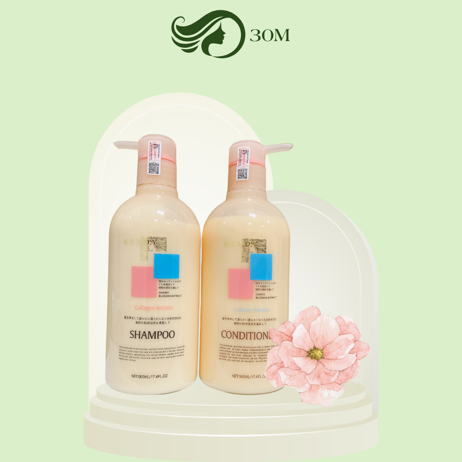 Cặp dầu gội xả dưỡng sinh cao cấp hỗ trợ chống rụng tóc Kendy 500-800ml