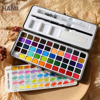 Màu nước bộ 50/72/90 màu vẽ tranh chuyên nghiệp, tiện lợi