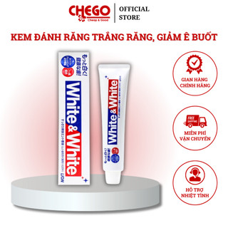 Kem Đánh Răng White & White Lion 150g Nhật Bản trắng răng, cho hơi thở thơm mát, giảm ê buốt